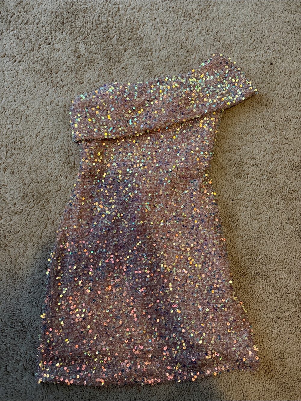 Gianni bini junior size 3 rose gold sequin mini dress